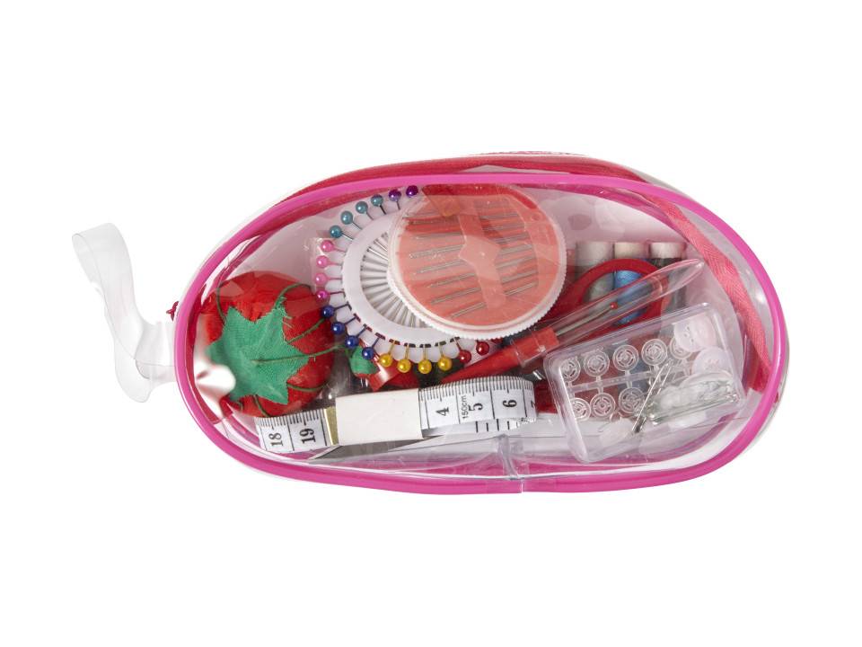 Set de couture dans un étui transparent zippé 1