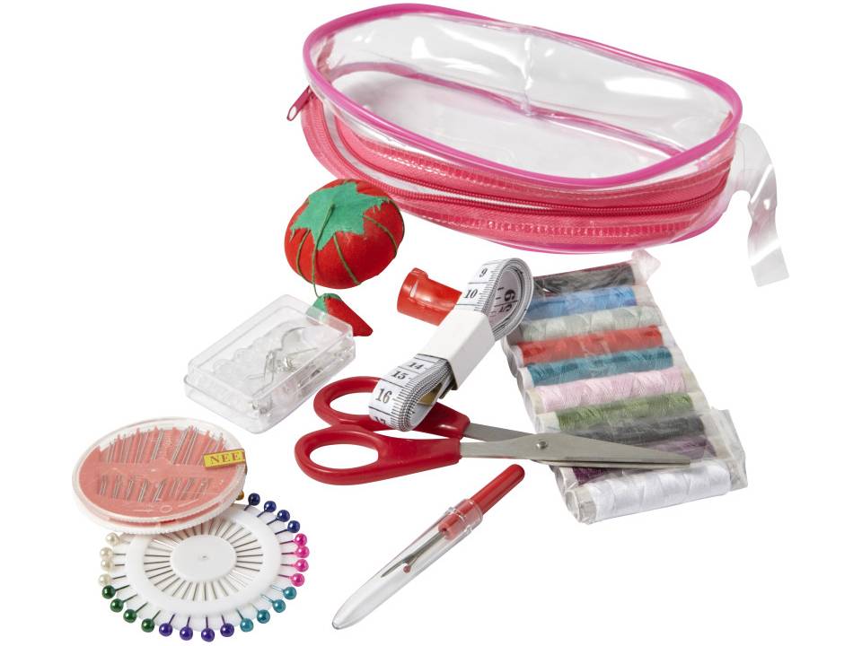 Set de couture dans un étui transparent zippé 5