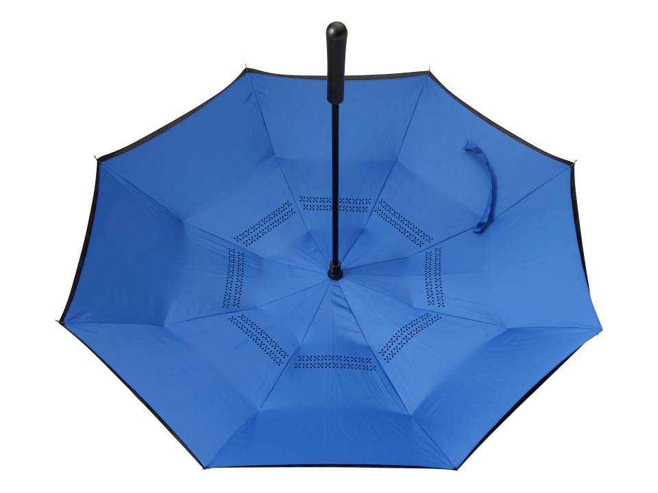 Parapluie réversible en soie pongée - Ø105 cm 3