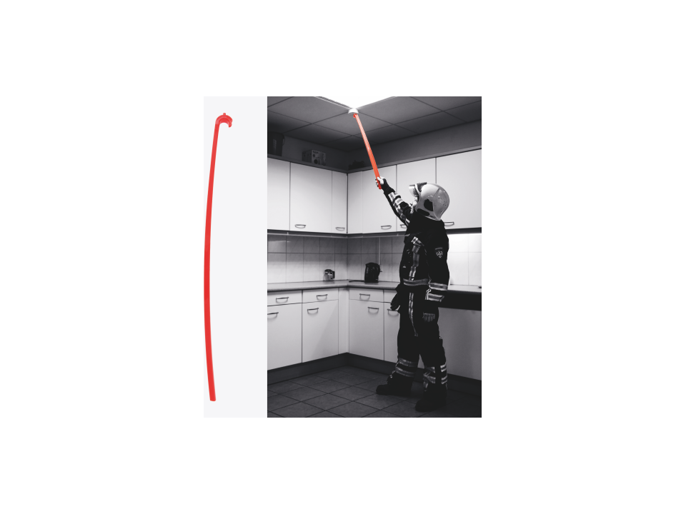 Chausse-pied avecTesteur pour détecteur de fumée 1