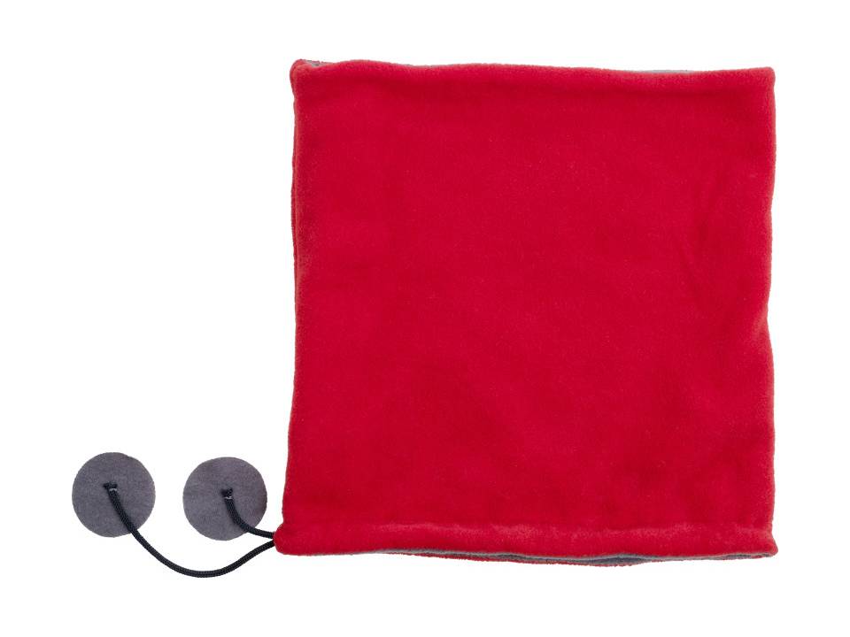 Bonnet et écharpe en laine polaire polyester 2-en-1 1