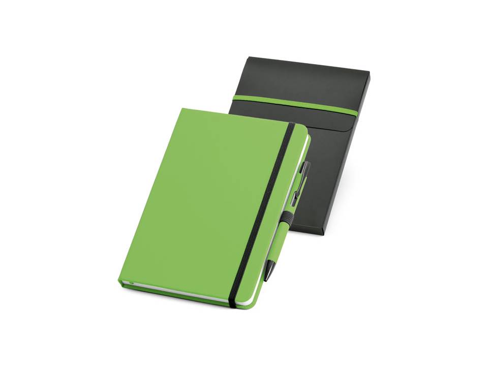 Coffret stylo à bille et bloc-notes 9