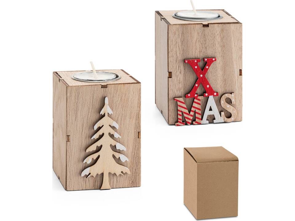 Bougeoir Xmas en MDF 1
