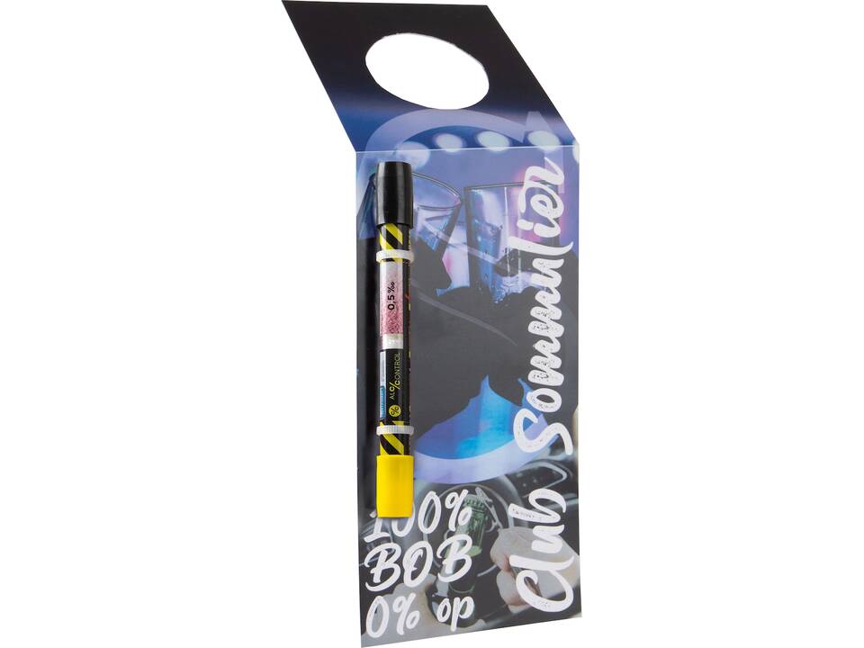 Goulot de bouteille de vin avec test d'alcool 2