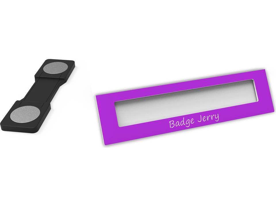 Badge nominatif 74 x 20 mm 9