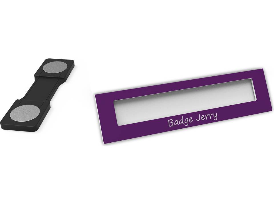 Badge nominatif 74 x 20 mm 16