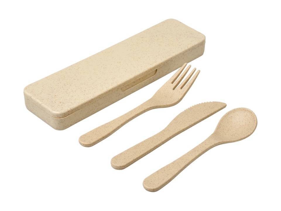 Ensemble de couverts Bamberg en fibres de bambou