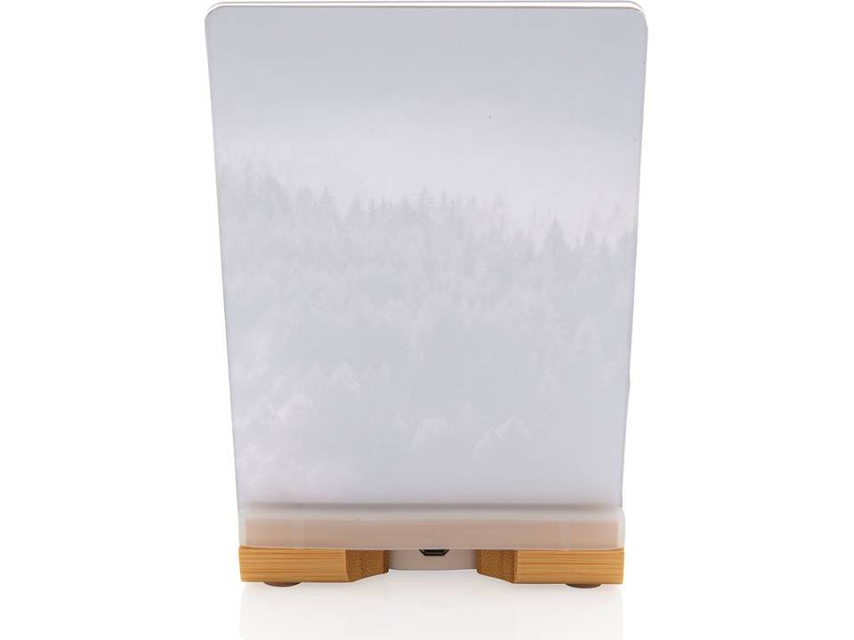 Cadre photo avec chargeur sans fil 5W en bambou 4