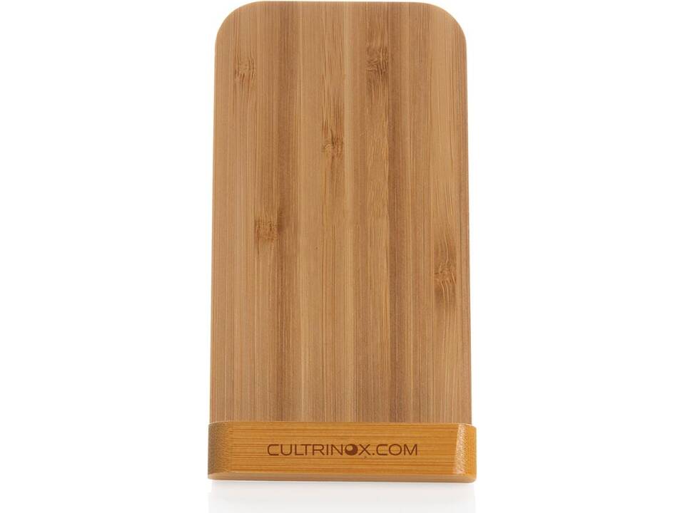 Support téléphone à induction 5W en bambou 5