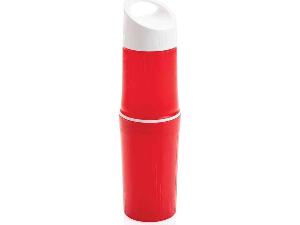BE O Bottle, Organic Waterfles, gemaakt in Europa-rood