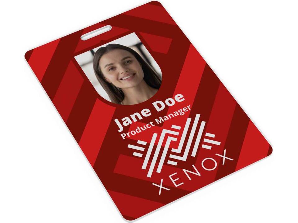 Badge d'Accès 70 x 100 mm + Rollerclip 2