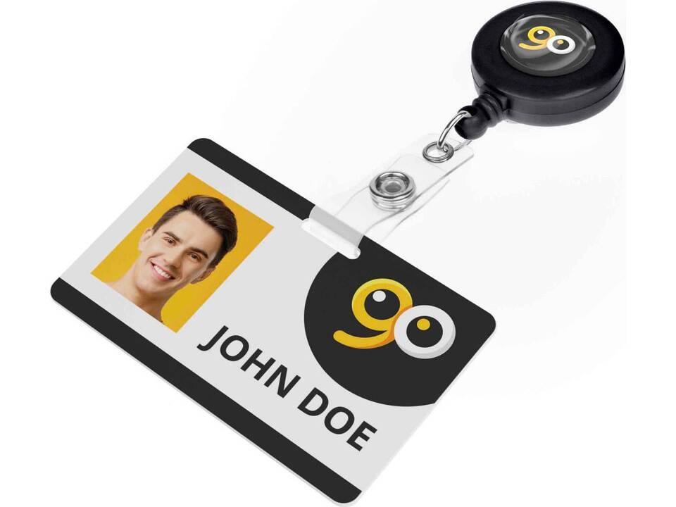Badge d'Accès 54 x 85 mm + Rollerclip 3