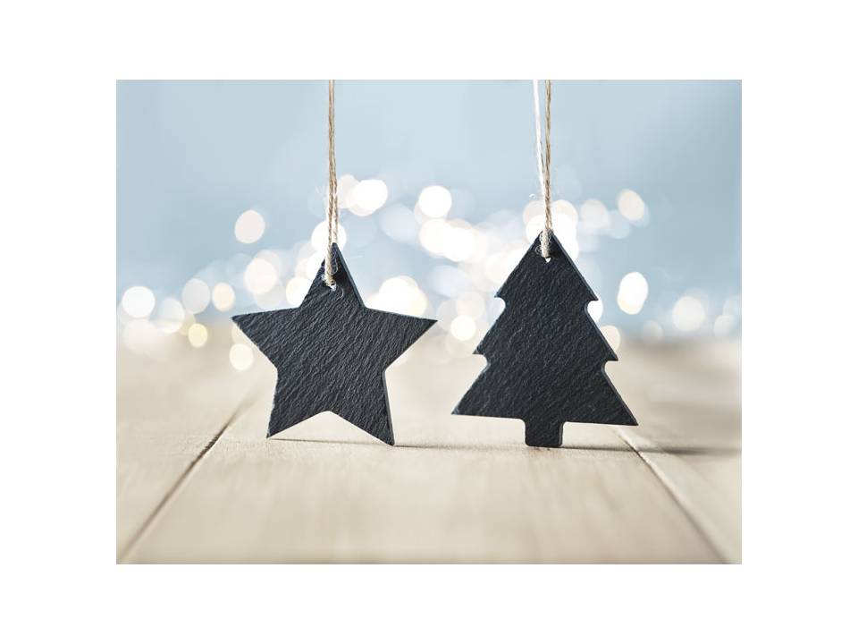 Suspension étoile en ardoise 2