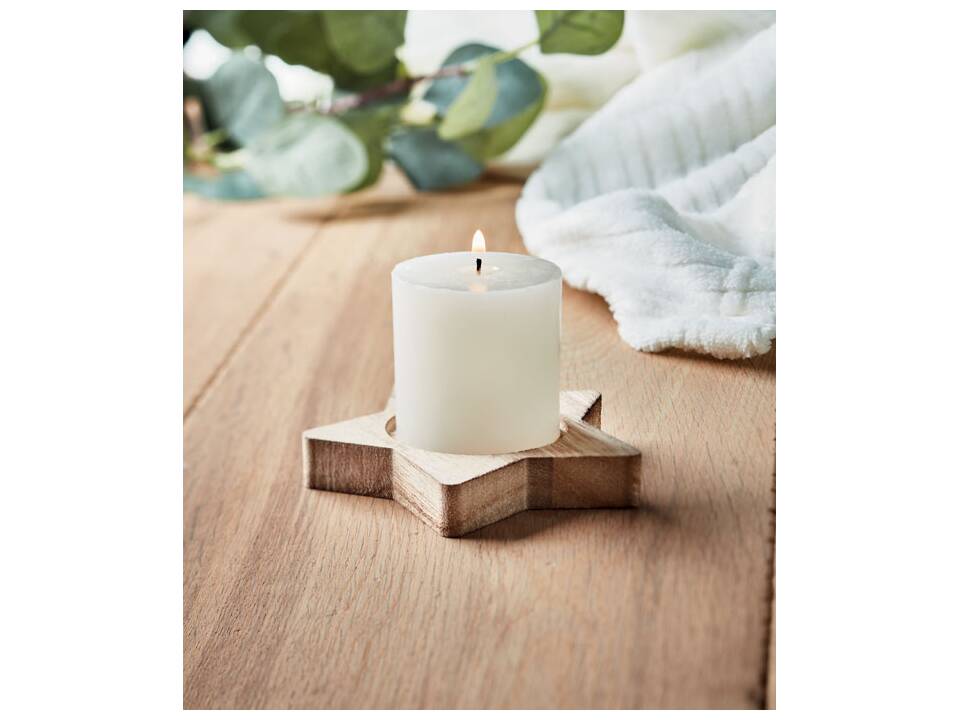 Bougeoir étoile avec bougie 11