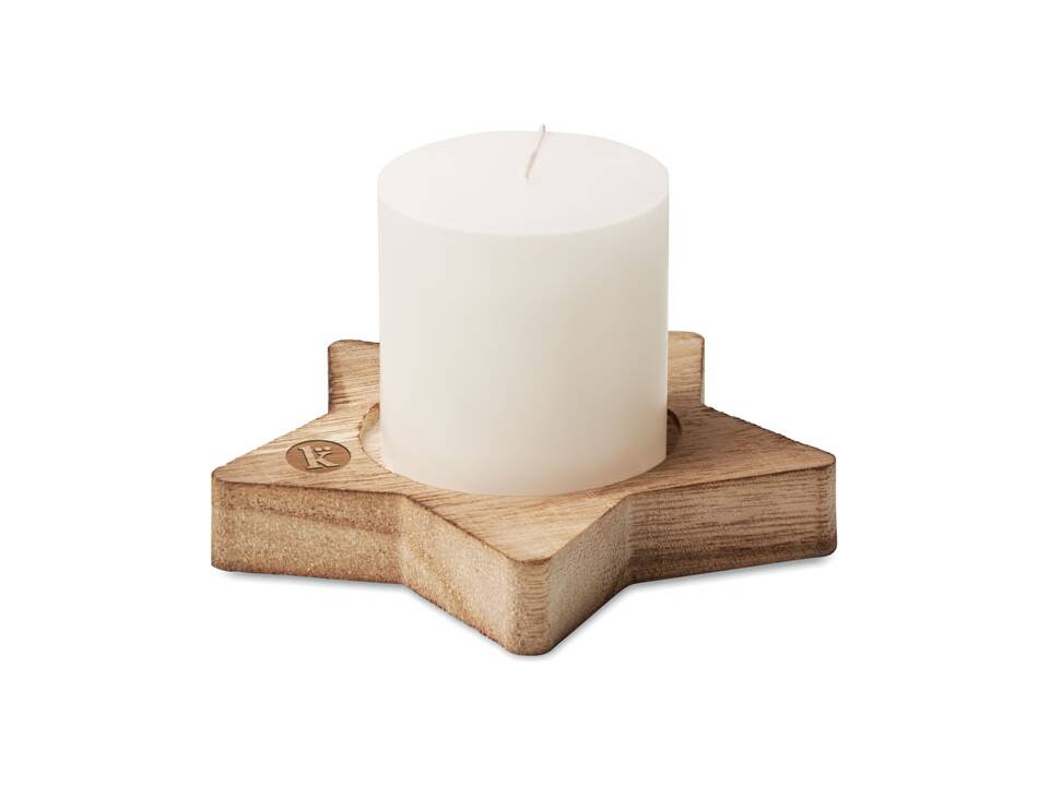 Bougeoir étoile avec bougie 9