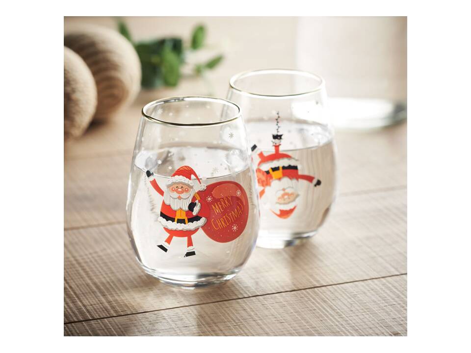 Set de 2 verres de Noël 1