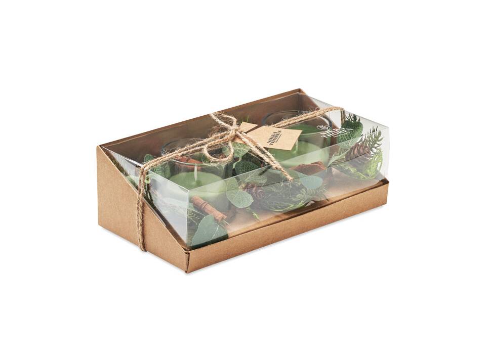 Set de 2 bougeoirs de Noël 2
