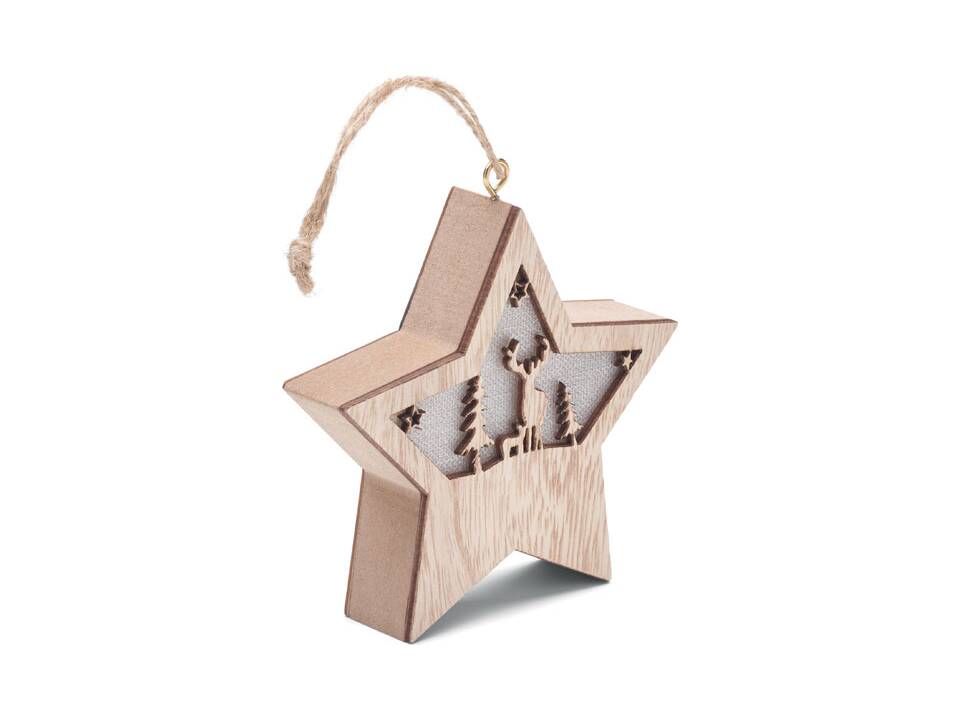 Suspension étoile MDF avec led 3