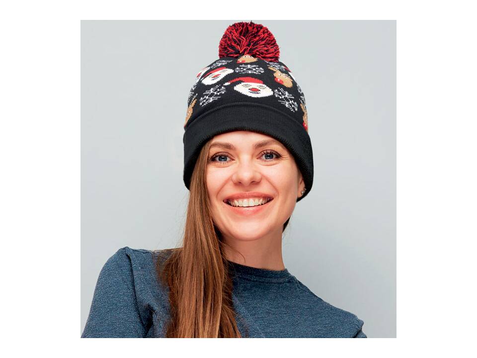 Bonnet de Noël tricoté 12
