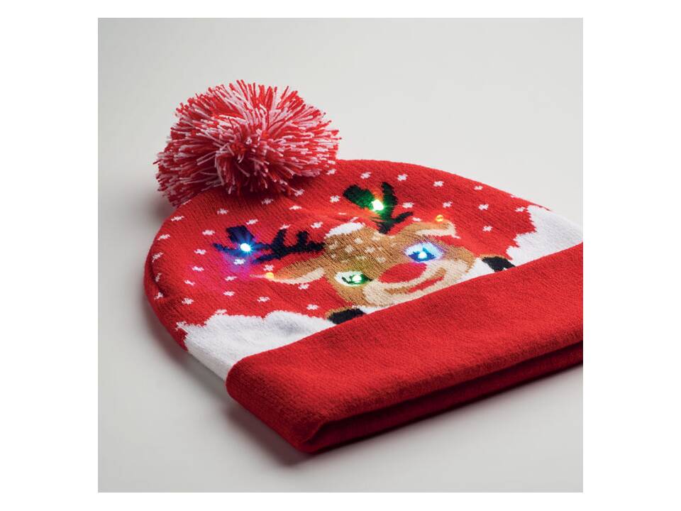 Bonnet de Noël avec lumières LED 4