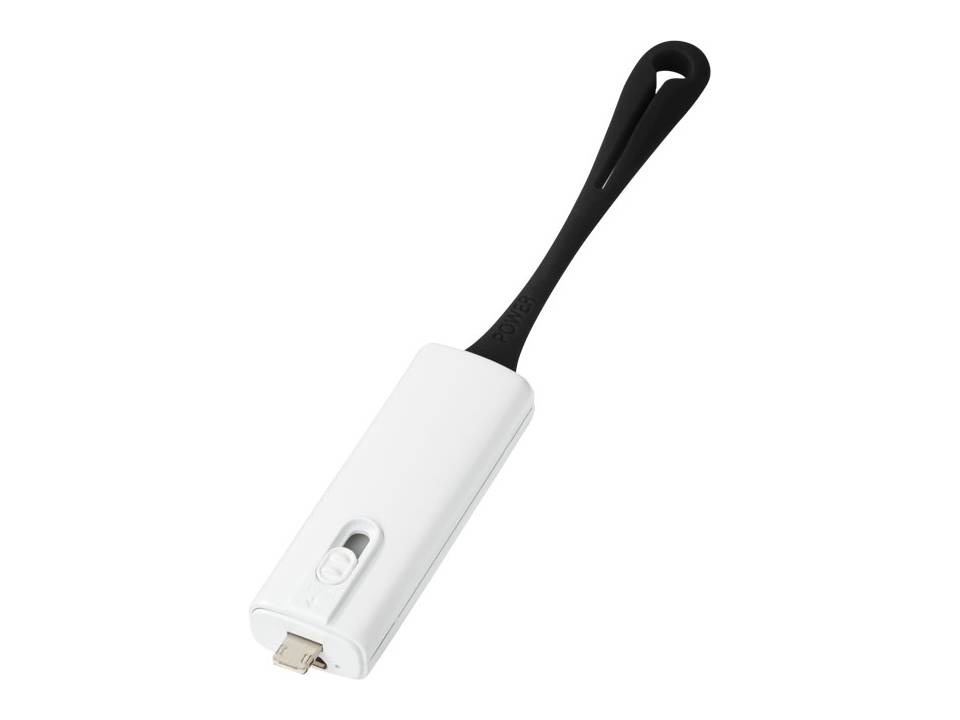 Denzi powerbank met geïntegreerde tip - 700 mAh