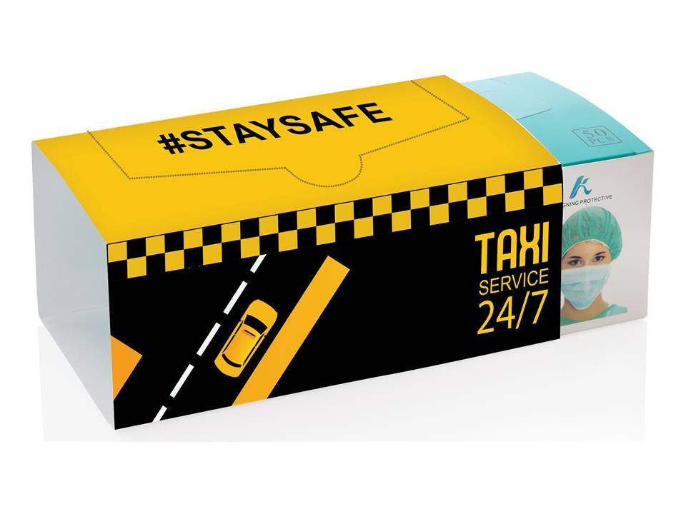 Masques jetables à 3 plis EN-14683:2019 x 50 pièces 6