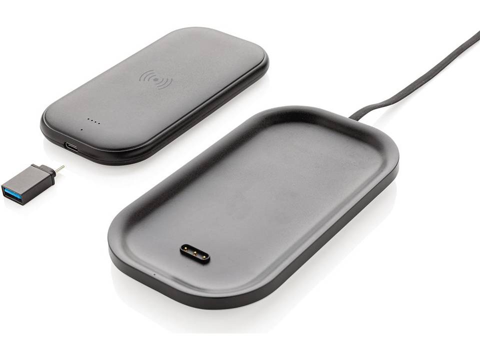 Chargeur sans fil avec socle powerbank 5.000 mAh 2