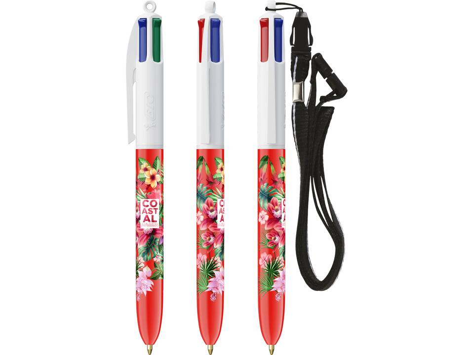 BIC 4 Colours bille + Lanyard 25