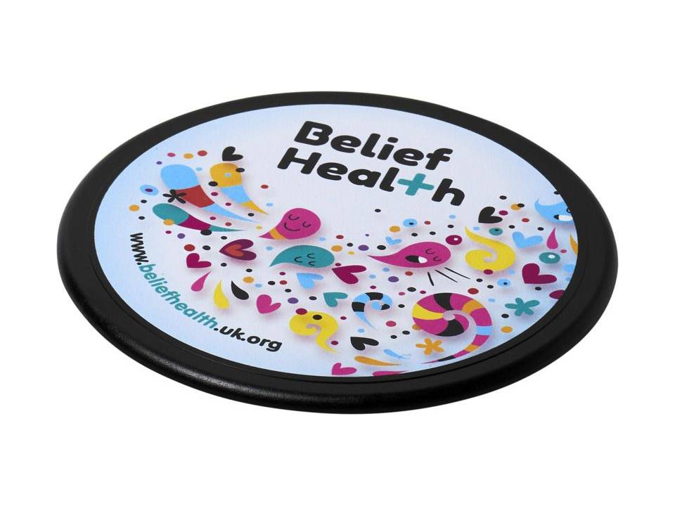 Eco ronde onderzetter van 100% gerecycled kunststof