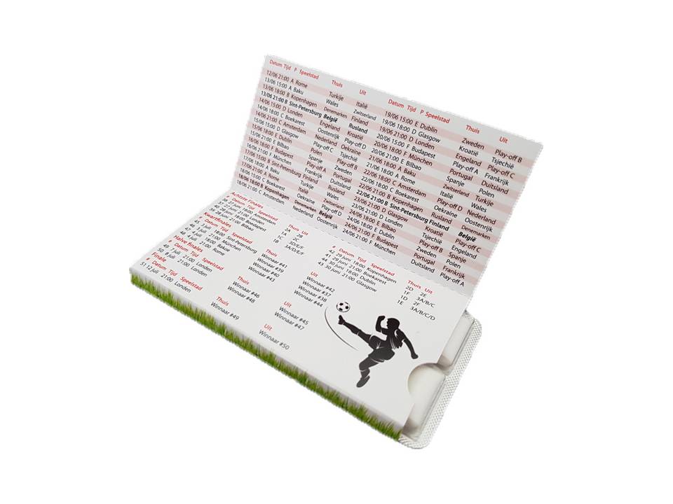 Chewing-gum Sportlife Coupe du Monde de football avec programme des matchs 1