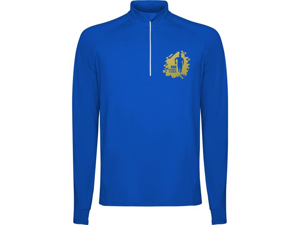 Estambul herensweater met lange mouwen en halve rits bexdrukken