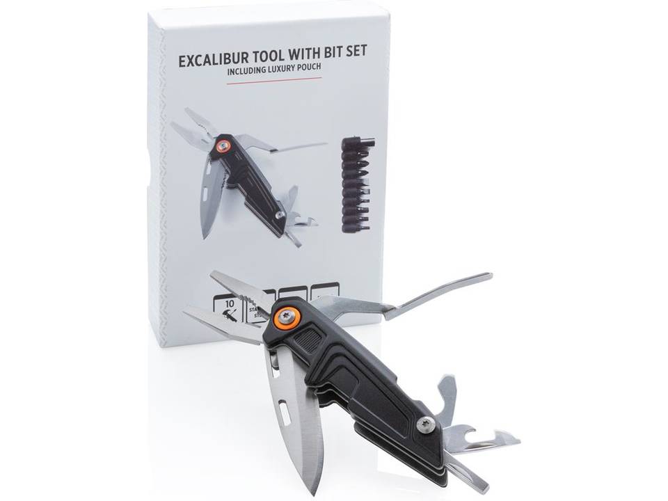 Outil multifonctions avec jeu d'embouts Excalibur 7