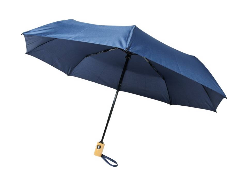 Parapluie en PET recyclé pliable 21" à ouverture/fermeture automatique Bo
