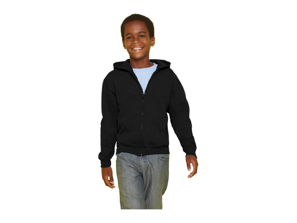 Sweat à capuche zippé grandes tailles 20