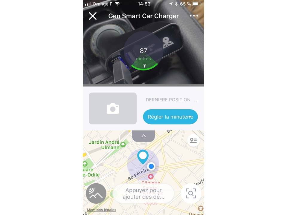 Car tracker et double chargeur avec logo lumineux 4