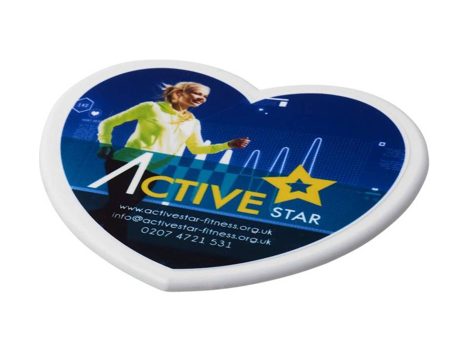 Dessous de verre Cait en forme de cœur