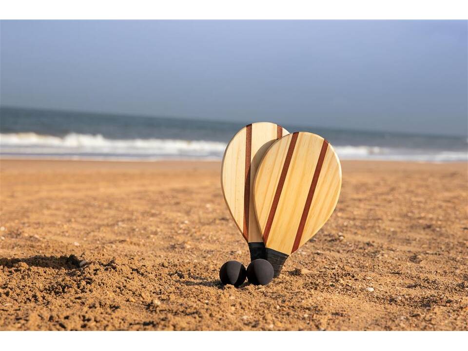Set de raquettes frescobol en bois 5
