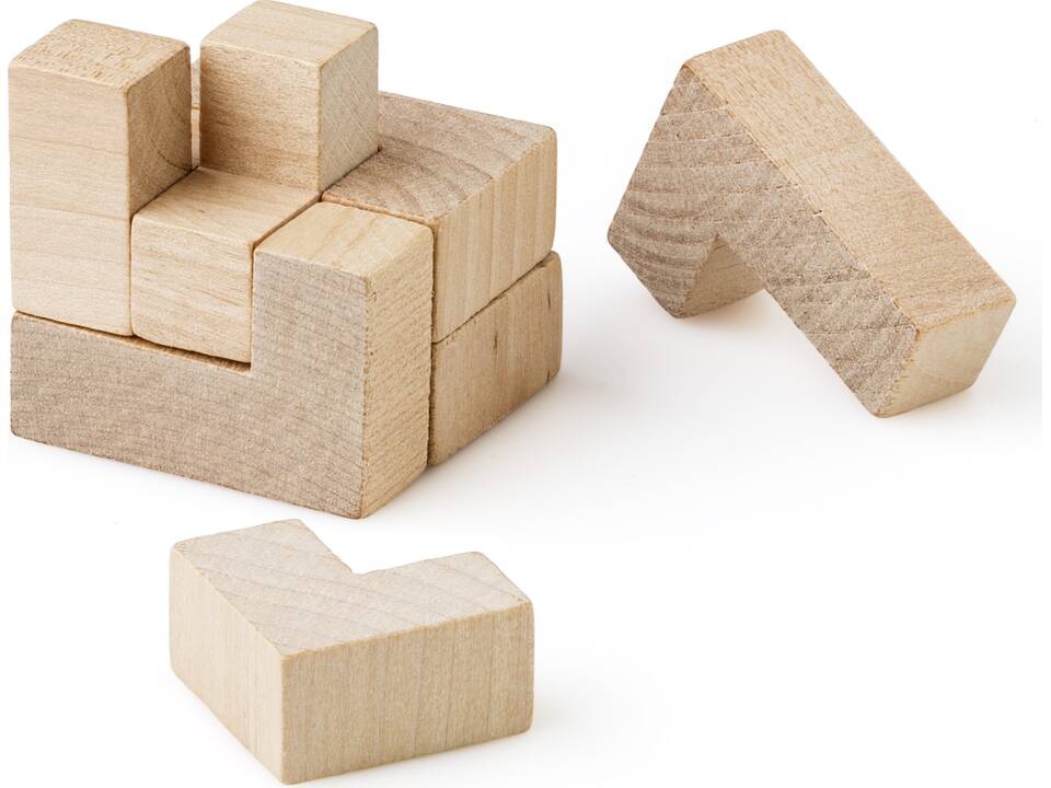 Houten hersenkraker puzzel