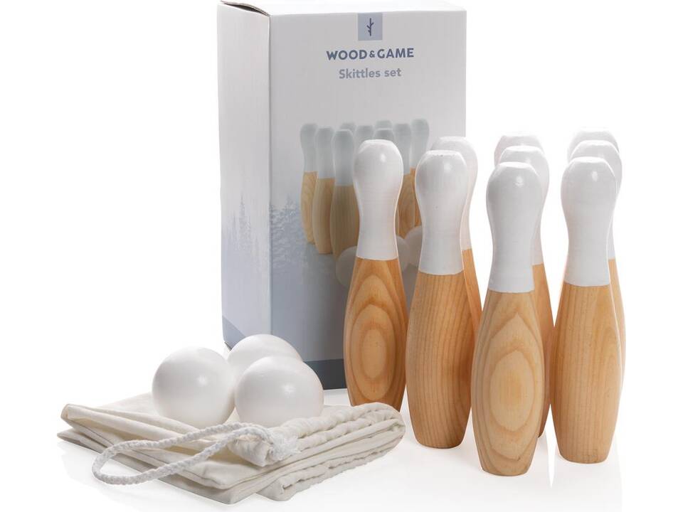 Jeu de quilles en bois 5