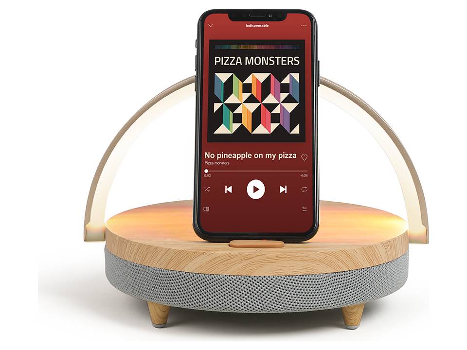 Enceinte LED chargeur induction rapide 1