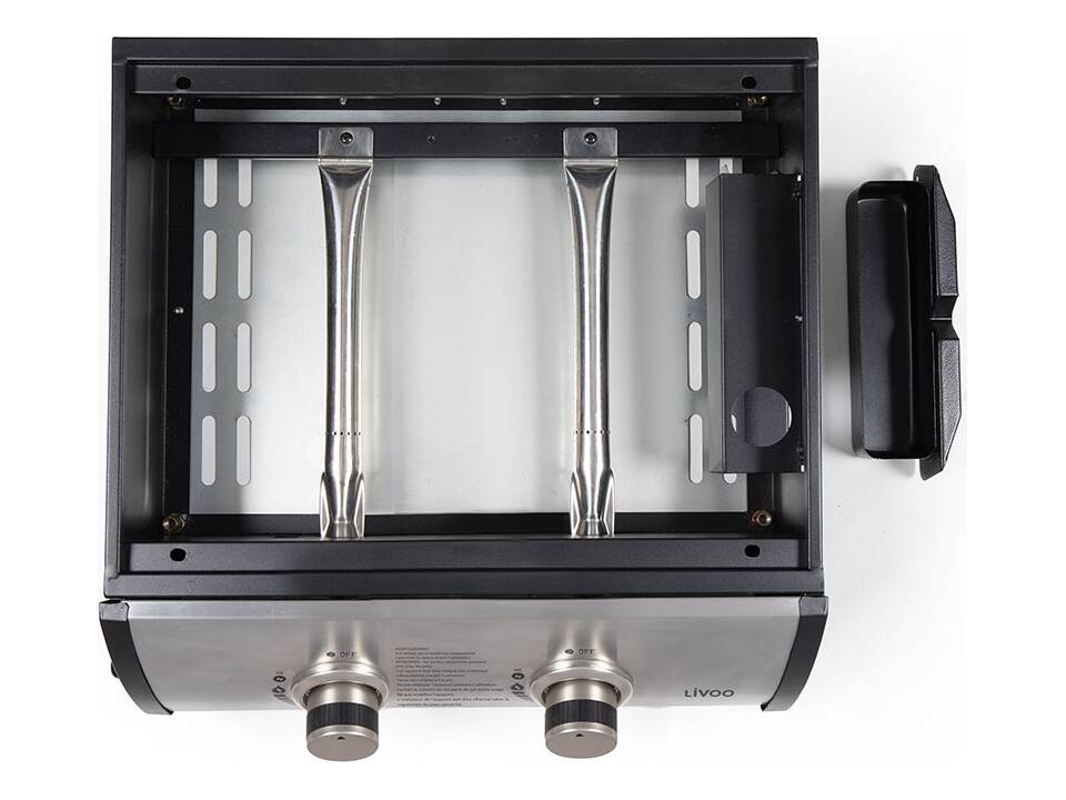 Plancha gaz 2 brûleurs 5