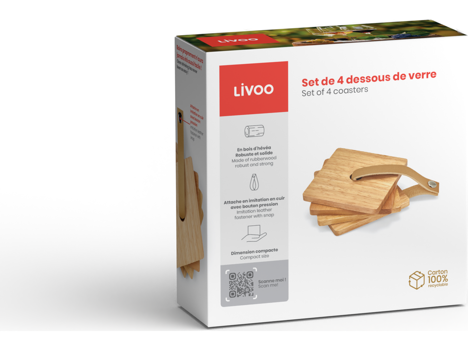 Set de 4 dessous de verre 1