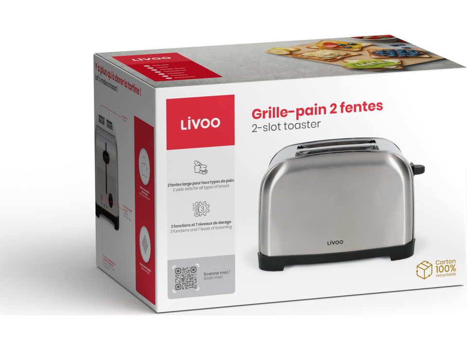 Grille-pain 2 fentes 1