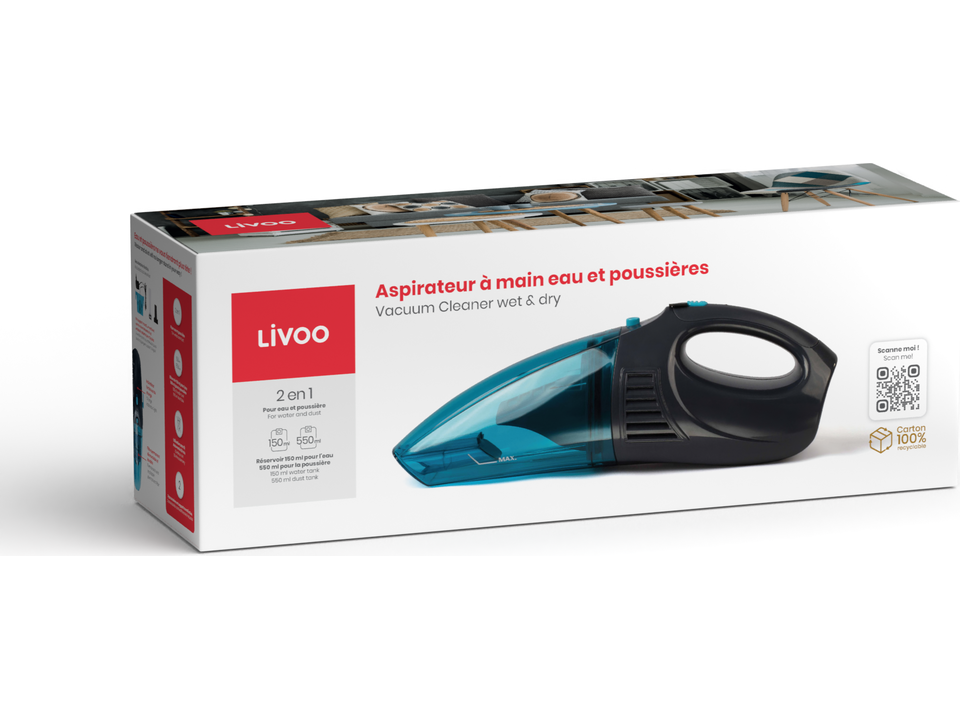 Livoo Aspirateur à main eau et poussières 2