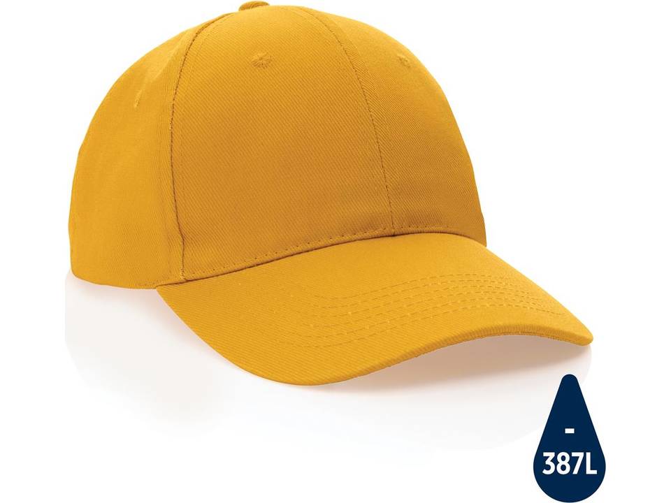 Casquette 6 panneaux en coton recyclé 280gr IMPACT 54