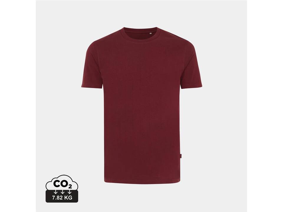 Iqoniq Bryce gerecycled katoen t-shirt burgundy