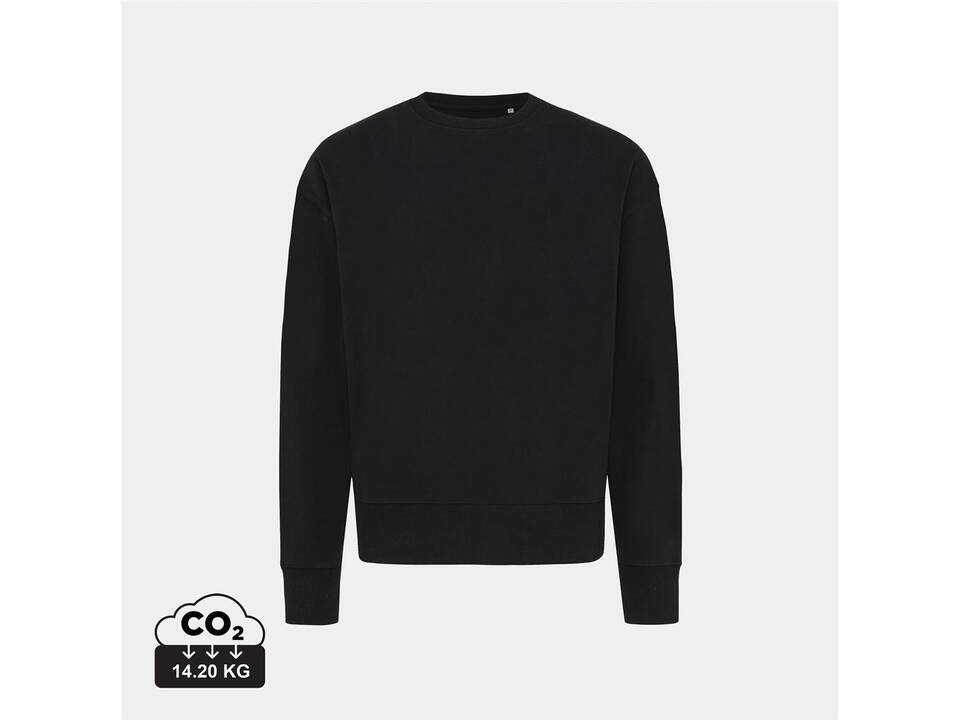 Sweater à col rond en coton recyclé Iqoniq Kruger 1