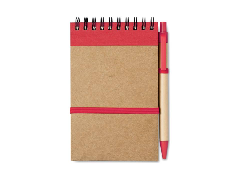 Bloc-notes recyclé et stylo 5