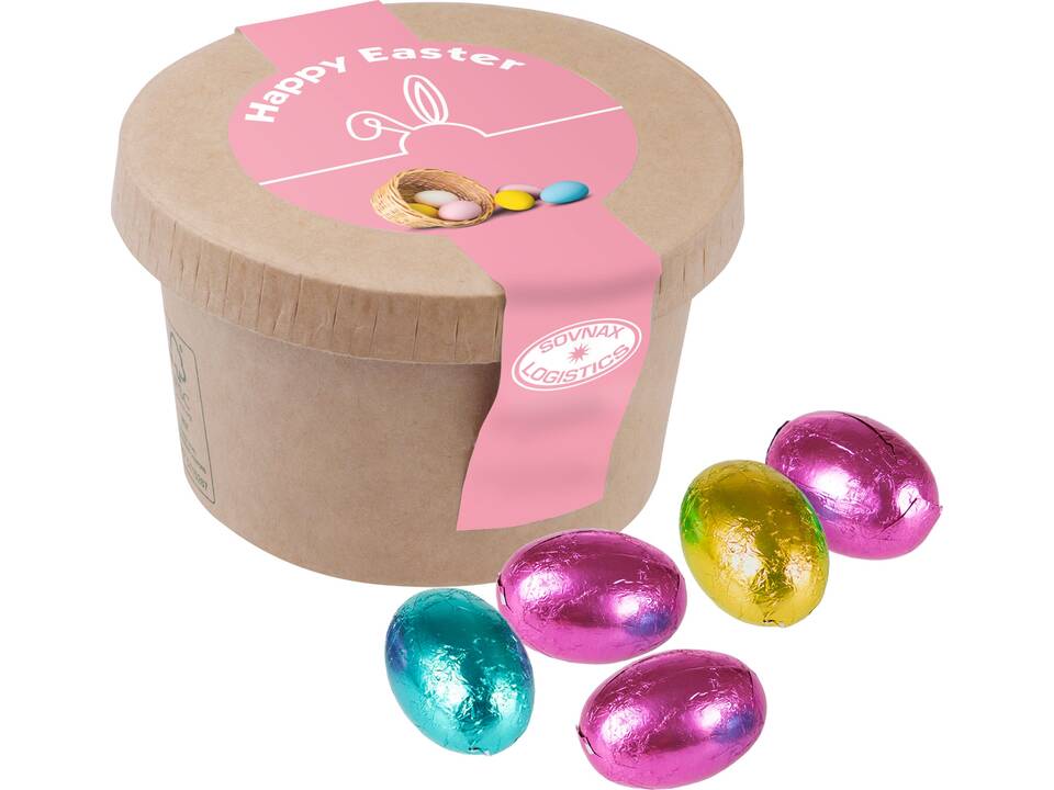 Kartonnen bekertje met creamy Paaseitjes