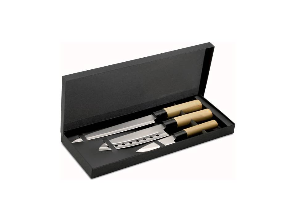 Set 3 couteaux style japonais 2